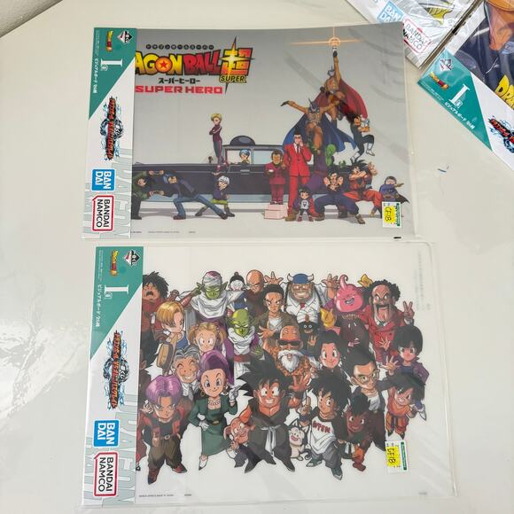 4 Dragon Ball Vs Omnibus Ichiban Kuji Prize Visual Art Sheet Clear File Poster - Picture 7 of 9